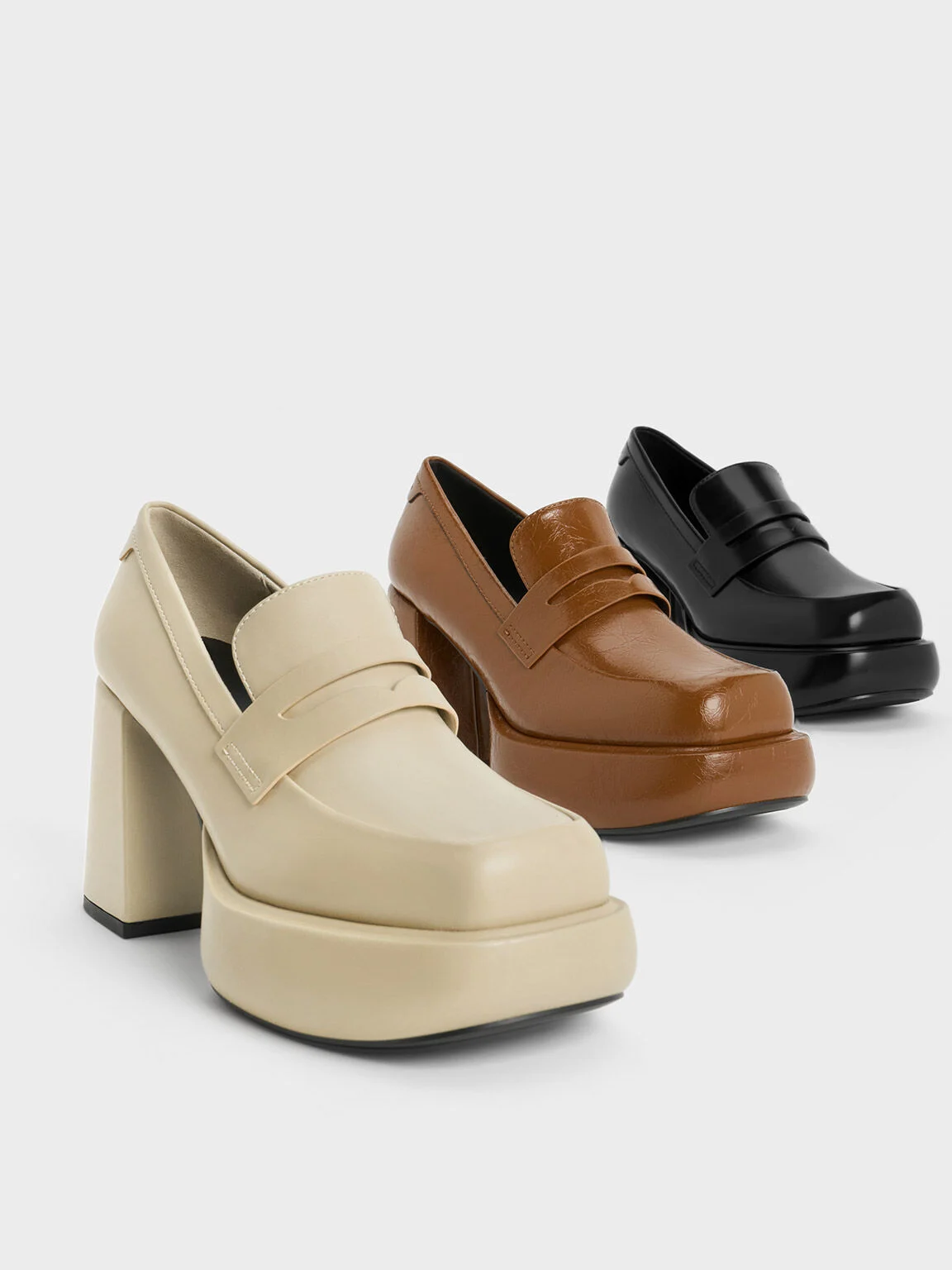 Women’s Monique platform loafer pumps - CHARLES & KEITH